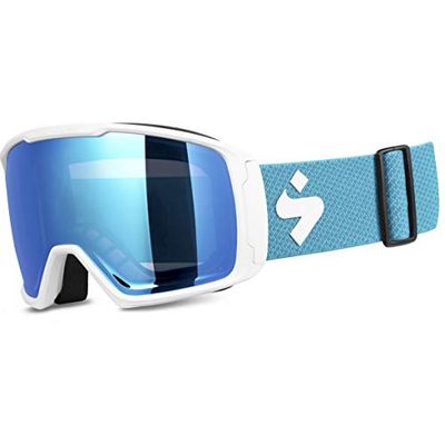 Sweet Protection Volwassen Clockwork WC Reflect BLI Goggles, RIG Aquamarine +RIG L amethist/satijn wit/aqua pla, één maat