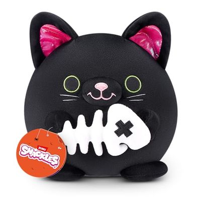 Snackles Seria sezonowa 1-Halloween Plush 8" Kitten with Fish Bone, 77701E