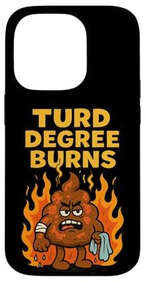 Turd Degree Burns Funny Spicy Food Hot Sauce Jalapenos Chili Case for iPhone 14 Pro