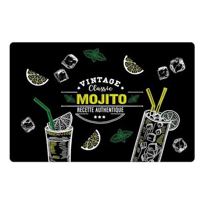 douceur d'intérieur, Set de Table (28,5 x 44 cm) Mojito, Polypropylène Opaque