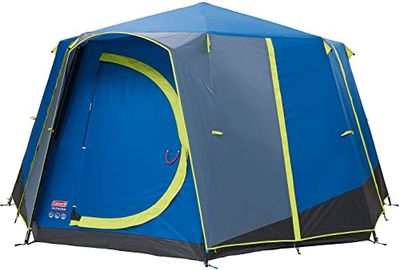 Coleman Unisexe - Adulte Octagon Blue-Lime Tente Multicolore 8 Personnes