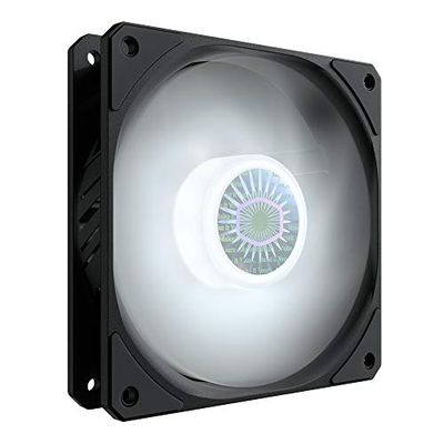 Cooler Master SickleFlow 120 LED Blanc - Ventilateur de Boîtier PC & Refroidissement 120 mm, Pales Translucides, 62 CFM, 2,5 mmH2O, 8 à 27 dBA - LED Blanc