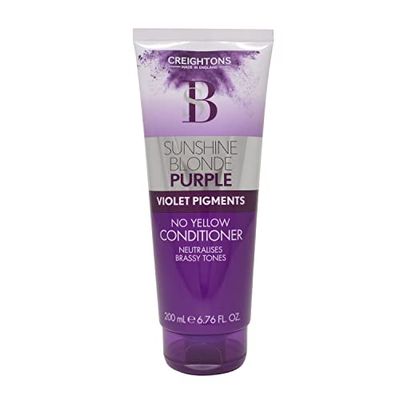 Creightons Sunshine Blonde Silver Tone Correcting Conditioner (200ml) - With Violet Pigments. Brightens Blonde. Neutralises brassiness. For Blonde, Platinum and White Hair