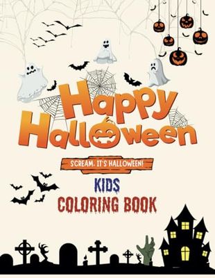 Color Me Halloween: Spooky halloween activity & coloring book
