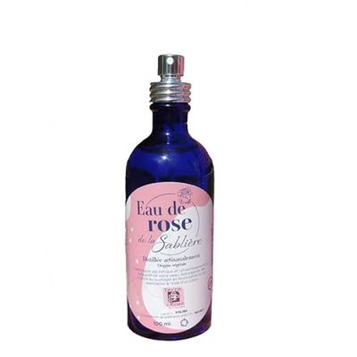 TERRE DE ROSE - Woda różana 100ml z pompką - francuskie produkty rzemieślnicze - wyprodukowane we Francji - kosmetyki naturalne - 100% pochodzenia roślinnego - miękkość i naturalny