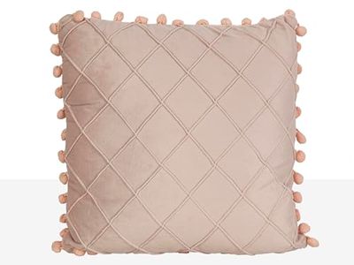 COJIN TERCIOPELO C/MADROÑOS ROSA CLARO 400 GRMS