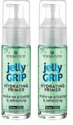 essence Jelly Grip - Hydratant - Vert - Lissage - Pour peau sèche - Végétalien - Sans parabène - Sans nanoparticules - Sans gluten - 29 ml (Lot de 2)