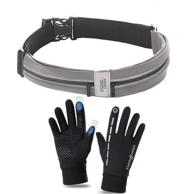 sport2people Marsupio Running Portacellulare per correre - Cintura Uomo e Donna da Corsa, Marsupio donna – Porta cellulare da Corsa per Correre – Accessori running per donna uomo e bambini