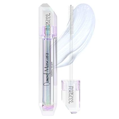 Physicians Formula, Mineral Wear Diamond Mascara, Multi-use Clear Mascara for Brows and Eyelashes, with Lustrous Diamond Dust, Peptides, Mineral Water and Nourishing Vitamin E, Clear Diamond