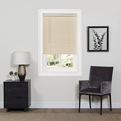 Achim Home Furnishings Window Blinds, Vinyl, Alabaster, 64" x 27"