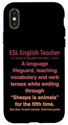 English As Second Language Teacher Case for iPhone X/XS