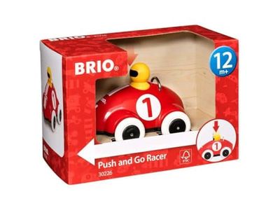 BRIO Push & Go Racer Toddler Toys for Ages 12 Months Up (Kids 1 Year Old)