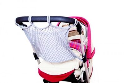 Sunnybaby 18265 kinderwagen-boodschappennet met ankersluiting - Kleur: grijs