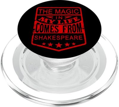 La vida mágica angustiada viene del lema humorístico de Shakespeare PopSockets PopGrip para MagSafe