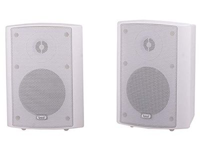 Trevi HTS 9410 Altoparlanti 2 Vie ad Alte Prestazioni, Adatti ad Uso Interno ed Esterno, Bianco