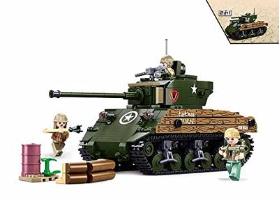 Sluban M38-B1110 WWII-M4A3 (76W) Réservoir Moyen