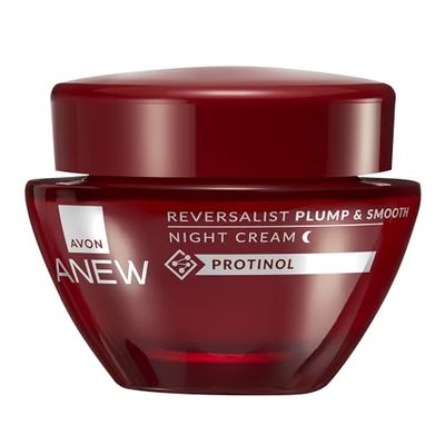 Avon Anew Reversalist Plump & Smooth Night Cream 50ml, Designed to Plump Skin, Reduce Fine Lines and Wrinkles, Noticeably Smoother Skin, Cruelty Free