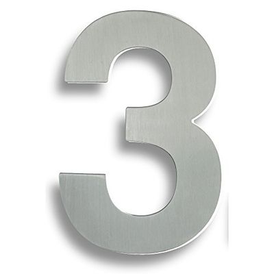 Carlisle Brass NUM10173BSS Numerals & Letters, Bright Stainless Steel