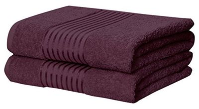 Rapport Windsor 2 pièces Serviette Bale, 100% Coton, Prune