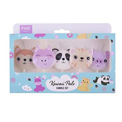 PME - Bougies Kawaii, Lot de 5