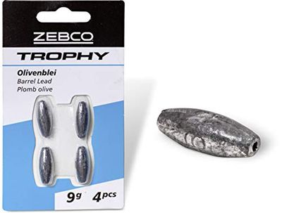 Zebco Kwaliteit Trophy olijflood vislood loodloodloodhengelaccessoire vissers, diverse, 12 g