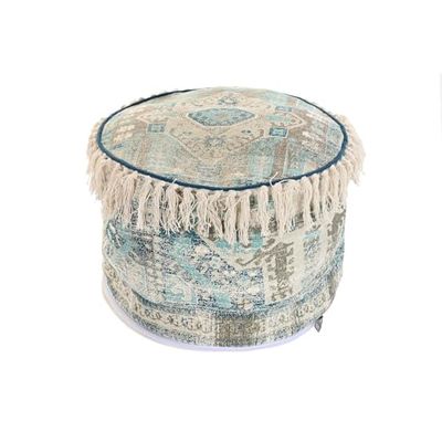 COJIN SUELO ALGODON 40X40X40 FLECOS AZUL