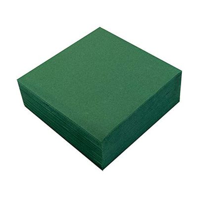 MORIGAMI Servilleta 40x40, Airlaid, pliegue 1/4, 50 servilletas, Verde (SER41006780)