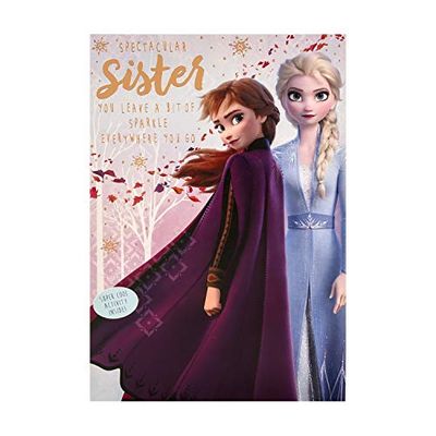 Hallmark Disney's Frozen Verjaardagskaart voor Zuster - Met Spot the Difference Activity Inside