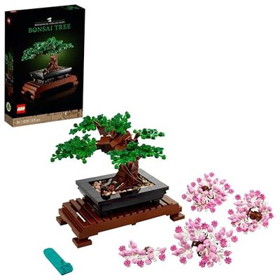 LEGO Botanicals Albero Bonsai - Kit di Piante Artificiali, Modellino da Costruire di Alberello con Vaso, Decorazione per la Casa, Idee Regalo per Adulti, Donna o Uomo - 10281