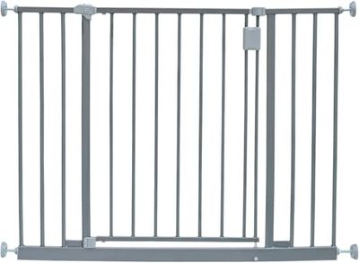 Safetots Barrière de Sécurité pour Couloir Extra Large, Barrière à Pression pour Couloirs et Espaces Larges, 97cm - 103cm, Couleur Gris