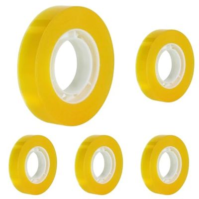 MILAN CINTA ADHESIVA 12 MM X 33 M (AMARILLO TRANSPARENTE) (Paquete de 5)