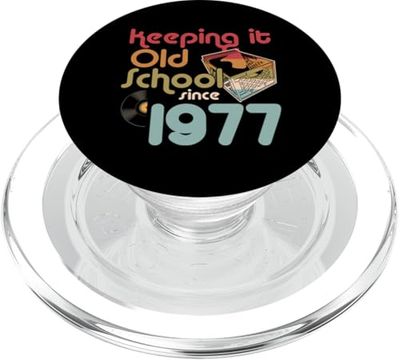 Guardando la vieja escuela desde 1977: caja de discos de vinilo PopSockets PopGrip para MagSafe