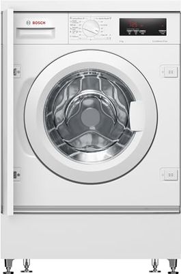 BOSCH - Lavadora Integrable, 60 cm, 8 kg, Serie 6, EcoSilence, Blanco, WIW28302ES.