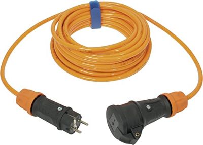 SIROX® Verlenging H07BQ-F met veerklapdeksel, leidingkleur oranje, doorsnede 3 x 1,5 mm², lengte 10 m