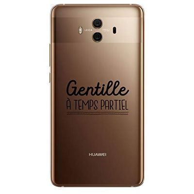 Zokko Beschermhoes Huawei Mate 10 Gentille x88 deeltijd – zacht, transparant, zwarte inkt