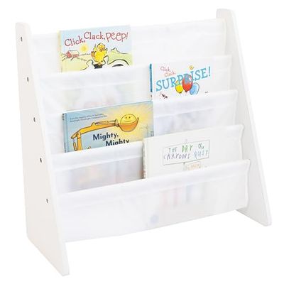 Humble Crew estantería Infantil para Libros con 4 Niveles, estantería para niños, estantería para Libros, Blanco/Blanco