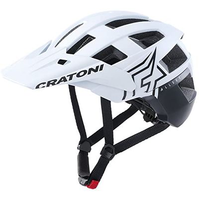Cratoni Allset Pro Casques Adulte Unisexe, Blanc/Noir Mat, m