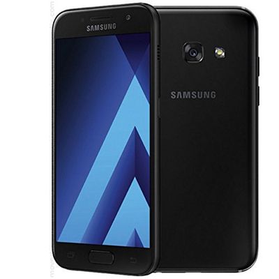 Samsung Galaxy A3 2017, Smartphone Libre (4.7'', 2GB RAM, 16GB, 13MP/Versión Italiana: No Incluye Samsung Pay ni Acceso a promociones Samsung Members), Color Negro