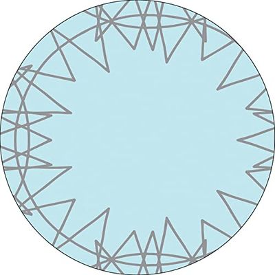 Bonateks, Ronde digitaal bedrukte muismat, antislip onderkant, voor kantoor en thuis, diameter: 22 cm