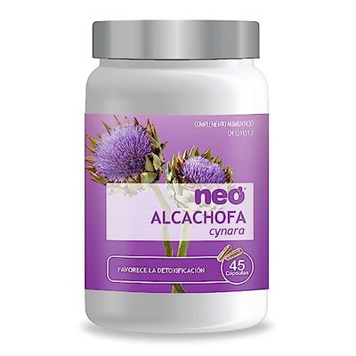 NEO Extrato de folhas de alcachofra de 200 mg | 45 cápsulas naturais, ajuda a melhorar o desconforto digestivo, livre de alérgenos e OGM, levar 1 a 2 cápsulas por dia, libertação rápida