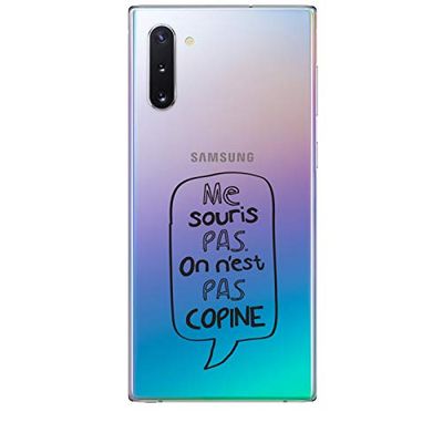 Zokko Samsung Note 10 Mus fodral "Not We is Not Copine" - mjukt genomskinligt bläck svart