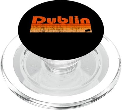 Estilo retro de los años 80 de Dublín, Pensilvania PopSockets PopGrip para MagSafe