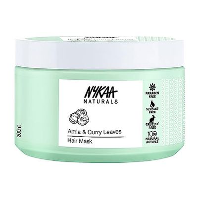 Nykaa Naturals Hair Mask - Amla and Curry Leaves for Women 6.76 oz Masque