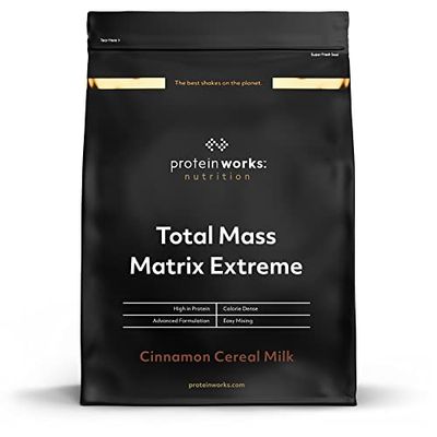 THE PROTEIN WORKS Total Mass Matrix Extreme Protéine en Poudre Lait aux Céréales, Cannelle, 2.12 kg