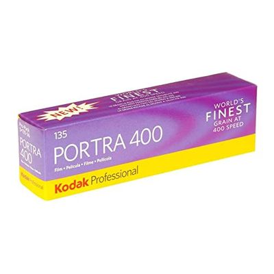 Kodak Portra 400 Professional 35mm Color Film – 36 Exposures, ISO 400 – Pack of 5 Rolls – Fine Grain, Natural Skin Tones, Wide Exposure Latitude