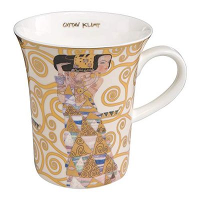 Gustav Klimt Goebel 67-011-22-1 - Tazza da artista in porcellana, multicolore, dimensioni: 13 x 10 x 11 cm