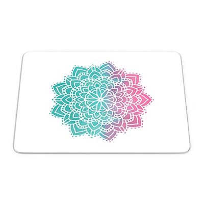Bonamaison, Rechthoek Pop Art Digital bedrukte muismat, antislip onderkant, voor kantoor en thuis, grootte: 22x18 cm