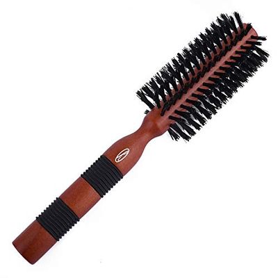 Fine Lines - Radial Bristle Brush | Boar and Nylon Bristle Hair Brush | Soft Bristle Hair Brush for Afro, Wet or Curly Hair | Bristle Hair Brushes for Women and Men