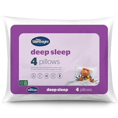 Silentnight Deep Sleep Almofada, conjunto de 4