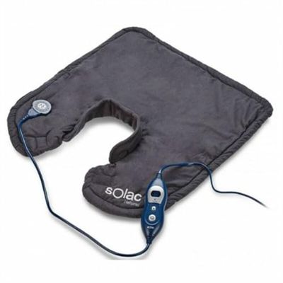 Solac Helsinki CT8690 Therapeutisch nek- en rugkussen, 100 W, 6 temperatuurniveaus, sensortechnologie, automatische uitschakeling, uittrekbare kabel